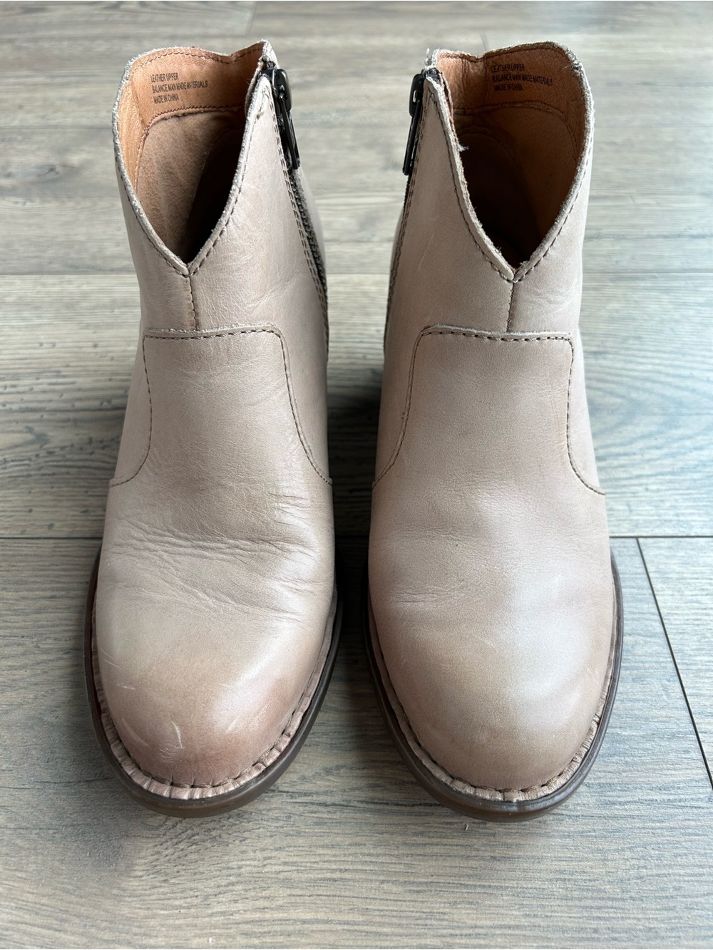 Born Western Style Ankle Booties in Light Beige - Picture 5 of 10